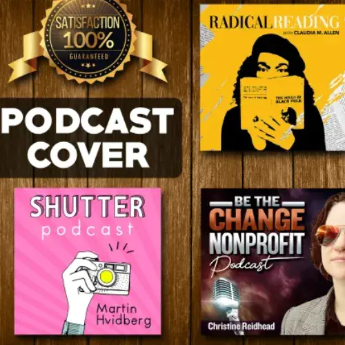 I will design a professional podcast cover art